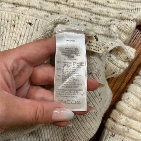 Madewell Donegal Elsmere Pullover Sweater – Donegal Snow – Size Small - Picture 6 of 7